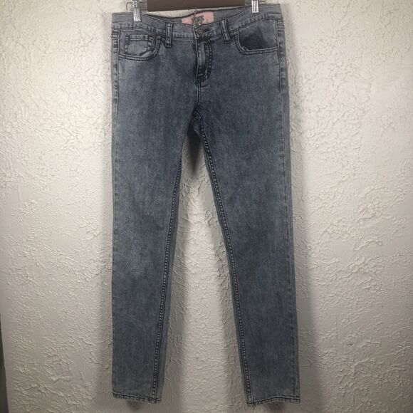 Denim By PINK Brand Women Straight Leg Jeans Size 12 Light Wash - Picture 2 of 8